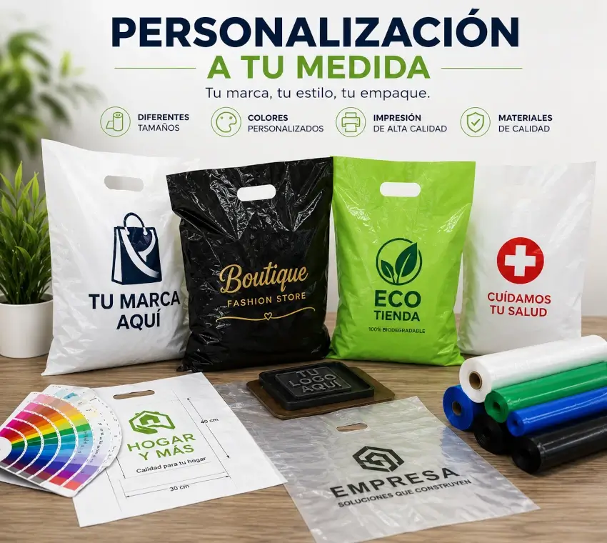 Desarrollo e impresión personalizada de bolsas plásticas para empresas